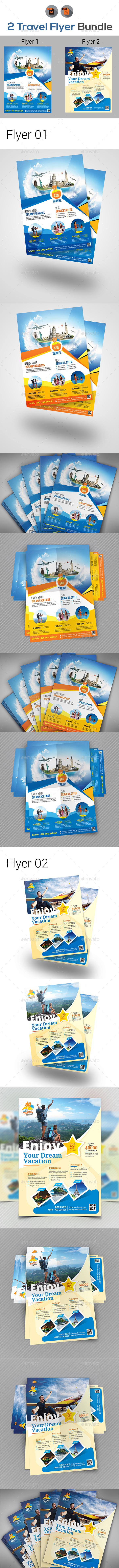 Holiday Tour & Travel Flyer Bundle - Holidays Events