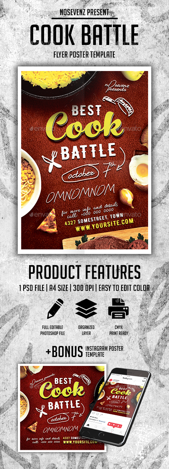 Cook Battle Flyer Template