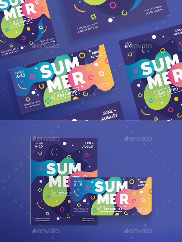 Summer Day Camp Flyers - Events Flyers