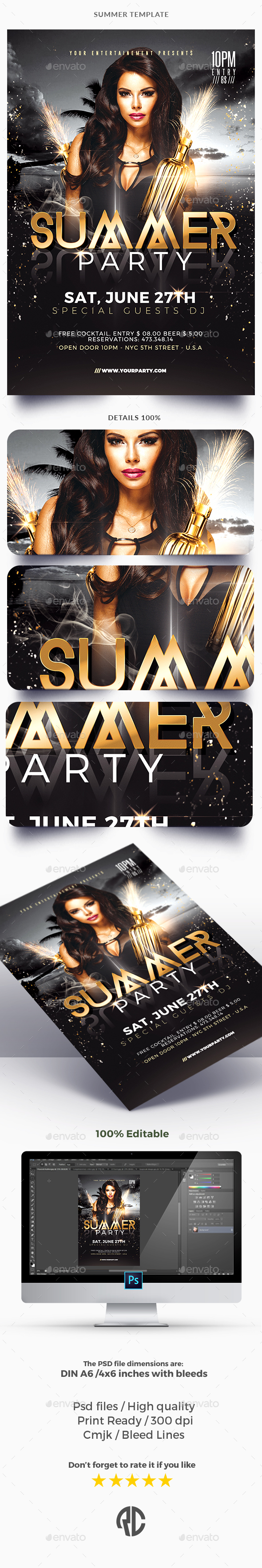 Classy Summer - Flyer Template