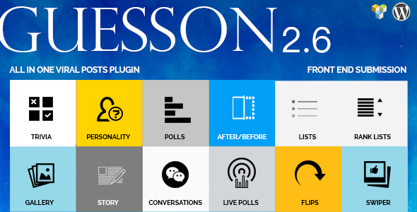 GuessOn - All in one Viral Quiz & Polls -Wordpress - CodeCanyon Item for Sale