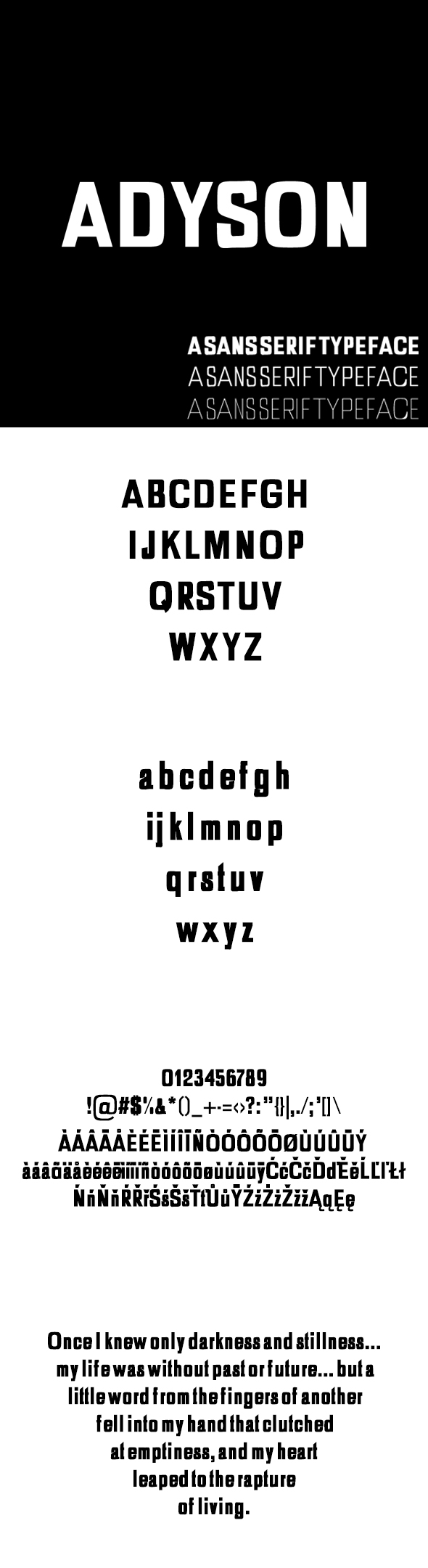Adyson Sans Serif Typeface - Sans-Serif Fonts