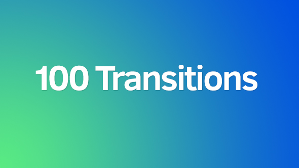 100 Transitions - VideoHive 20498533
