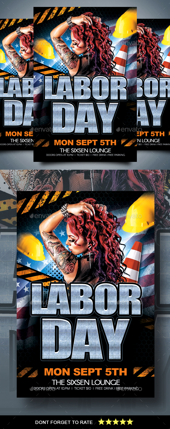 Labor Day Flyer - Clubs & Parties Events