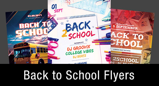 * Back to School Flyer Templates