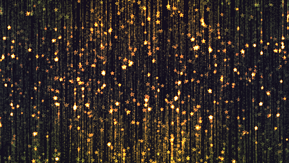 Abstract Gold Particles Glittering