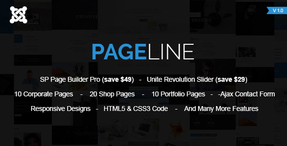 PageLine - Multi-Purpose Joomla Theme With Page Builder
