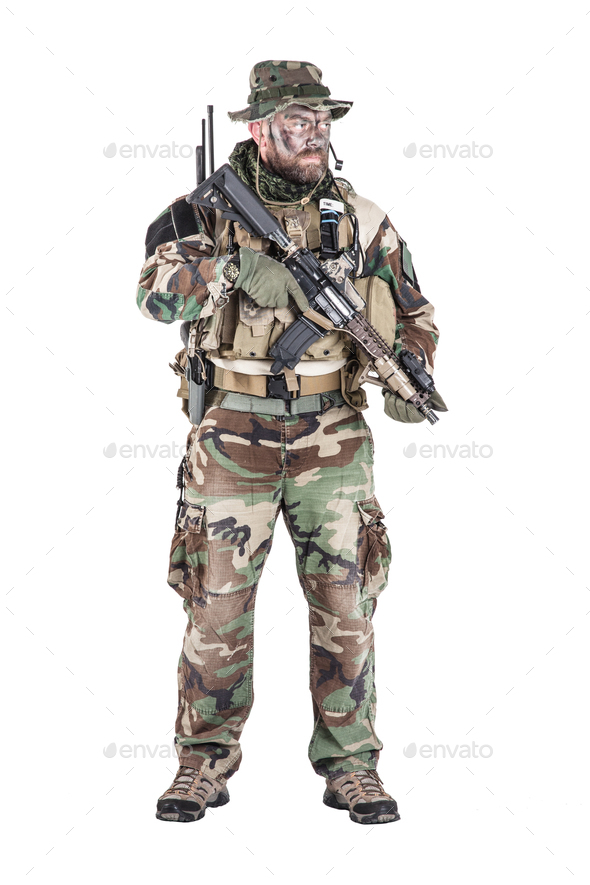 Jungle warfare unit - Stock Photo - Images