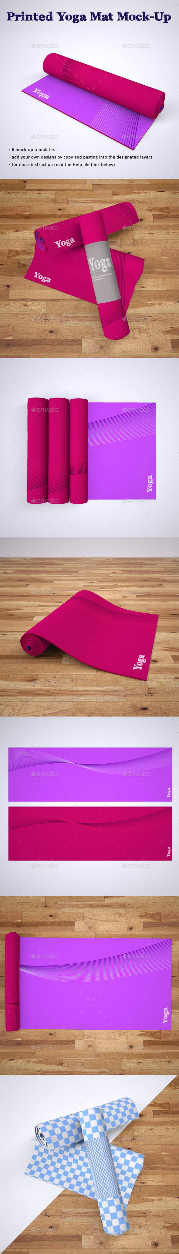 Download Stock Graphic - GraphicRiver Printed Yoga Mat Exercise Rug Mock-Up 20524317 » Dondrup.com