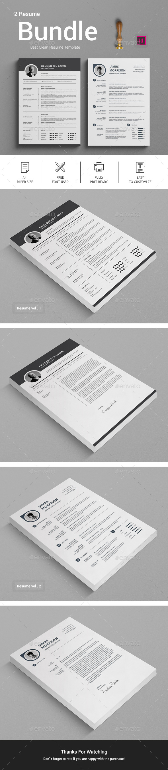Resume - Stationery Print Templates