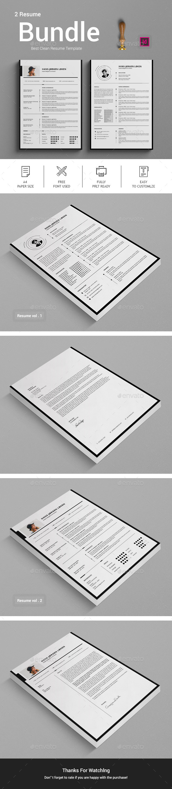 CV - Stationery Print Templates