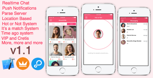 AroundMe - More than a complete dating app (iOS) Parse Server - CodeCanyon Item for Sale