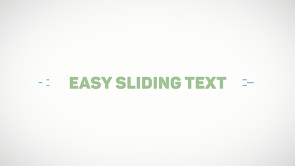 Easy Sliding Text - VideoHive 20526604