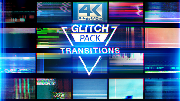 Glitch Transitions 4K, Motion Graphics | VideoHive