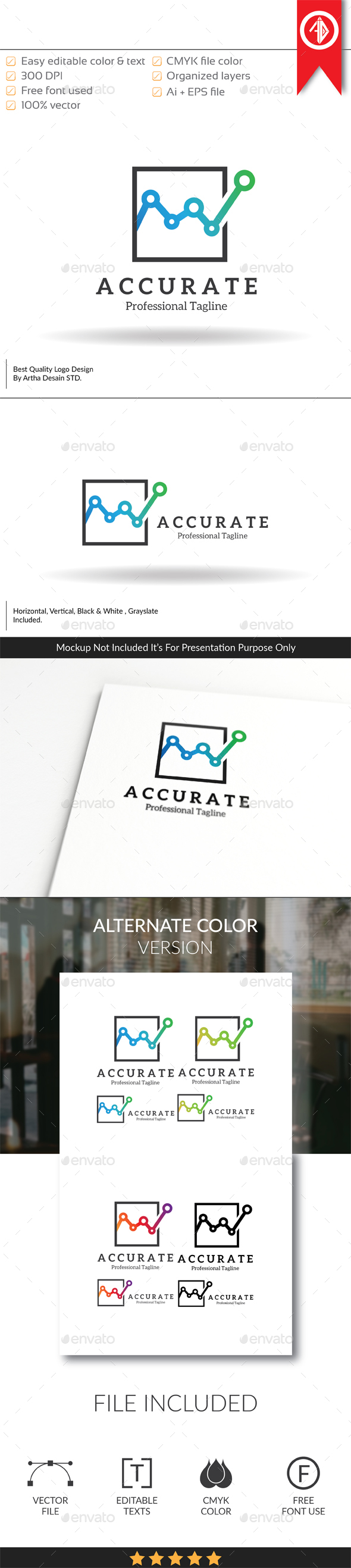 Accurate / Economics - Logo Template - Company Logo Templates