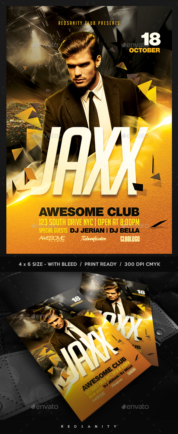 Guest DJ Flyer - Clubs & Parties Events