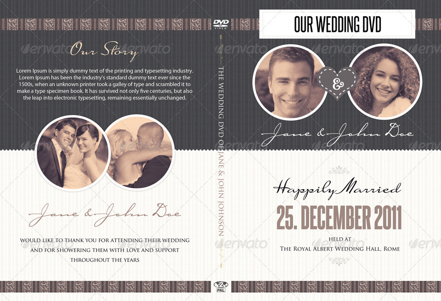 Vintage Wedding Dvd Covers And Disc Label By Shermanjackson Graphicriver 