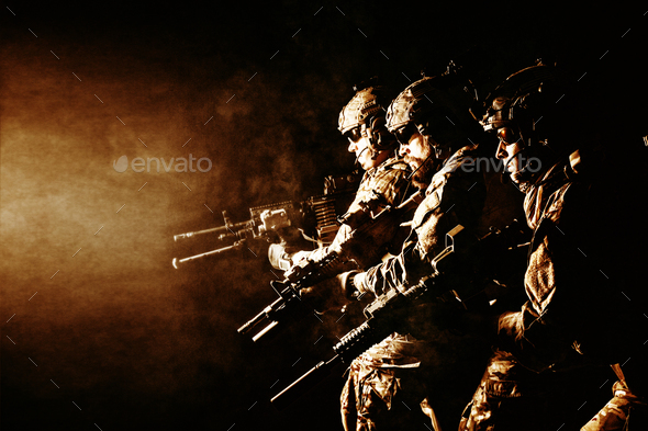 Army Ranger in field Uniforms - Stock Photo - Images