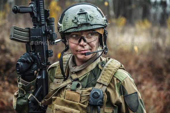 Norwegian Armed Forces female soldier