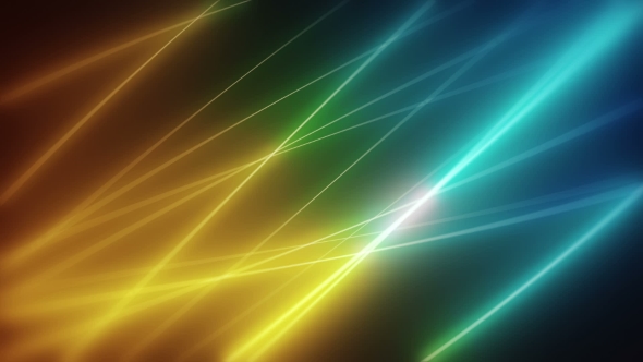 Abstract Motion Background, Shining Lights, Energy Waves and Particles ...