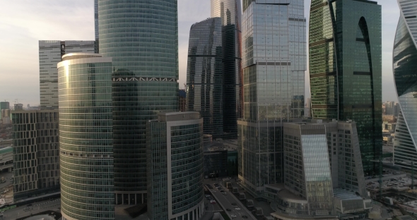 Business Center Moscow City Aerial alt