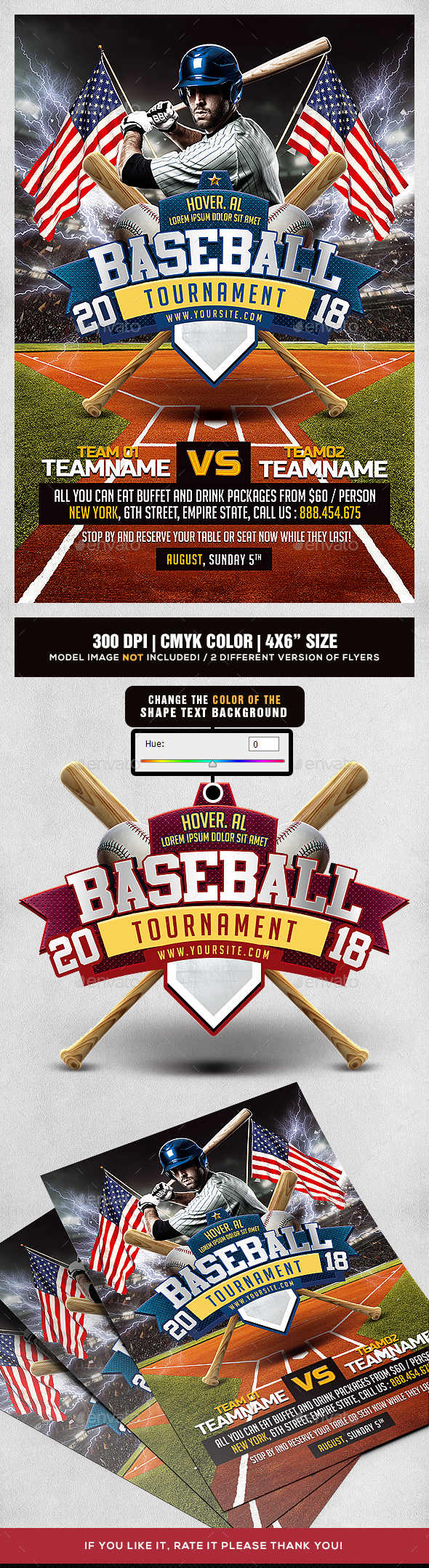 Baseball Tournament Flyer - Sports Events