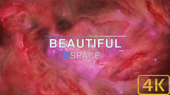 Beautiful Abstract Exciting Red Space Nebula Background