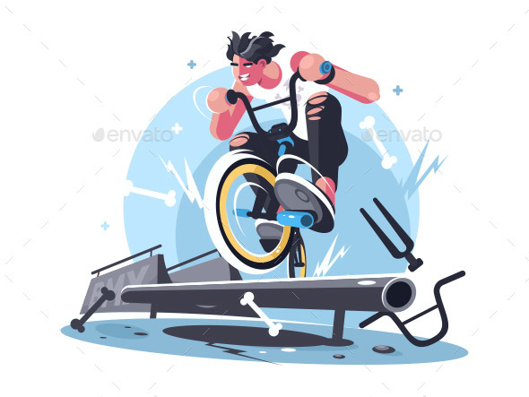 GraphicRiver Young Guy Riding Bicycle 20530078 GraphicRiver Young Guy Riding Bicycle 20530078