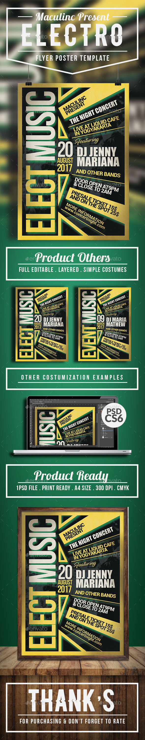 Electro Flyer/Poster Vol.7 - Clubs & Parties Events