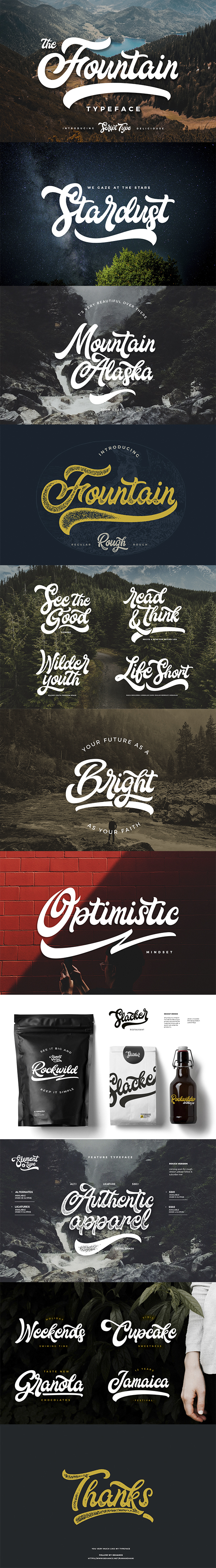 Fountain Type - Script Fonts
