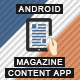 Magazine Content App With CMS - Android Push Notifications Offline Storage
