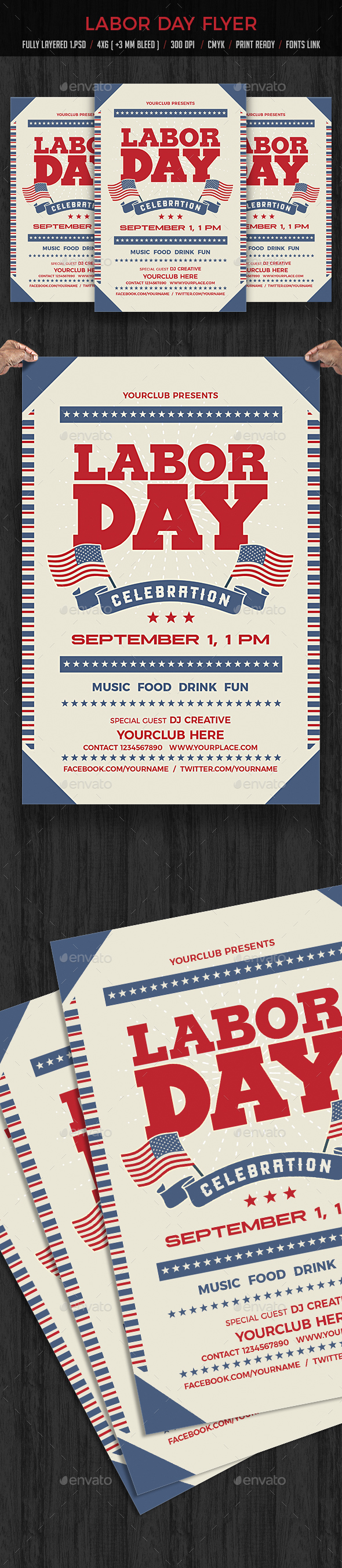 Labor Day Flyer - Holidays Events