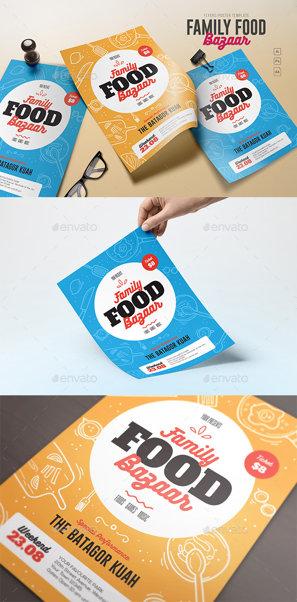 Family Food Bazaar Flyers