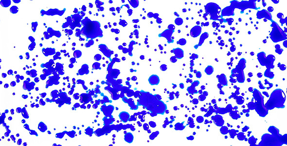 Blue Ink Blot Dripping by HamsterMan | VideoHive