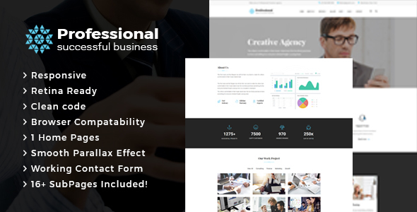 Professional - Creative Agency & Business HTML Template