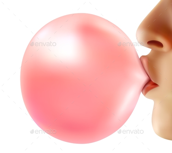 GraphicRiver Realistic Bubble From Chewing Gum 20533382
