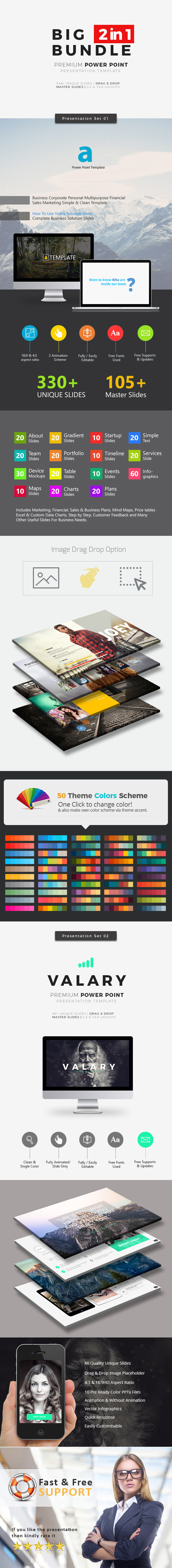 Big Bundle 2 in 1 Power Point Presentation - Business PowerPoint Templates