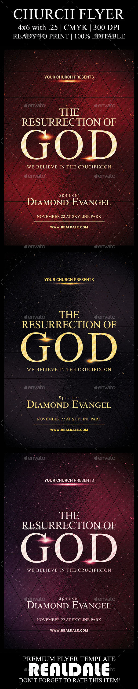 The Resurrection of God - Events Flyers