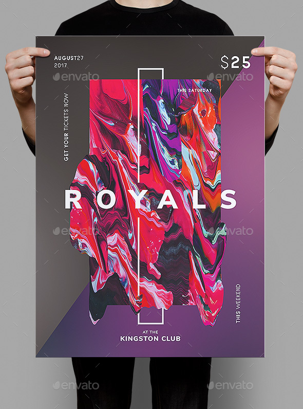 Royals Flyer / Poster Template - Clubs & Parties Events
