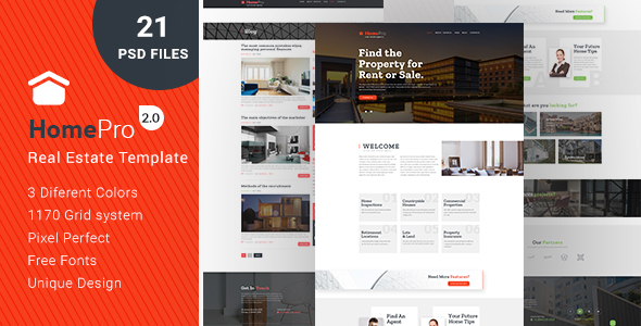 Real Estate PSD - ThemeForest 20535316