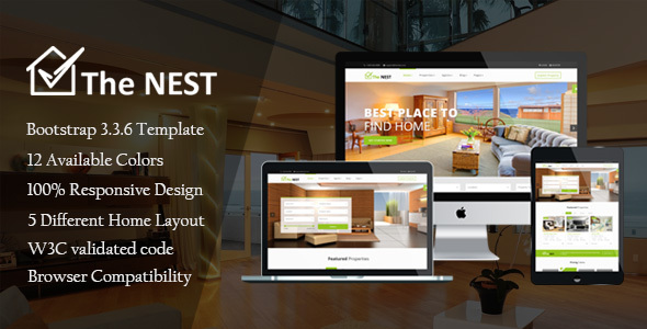 Nest - Real Estate HTML Template - Business Corporate