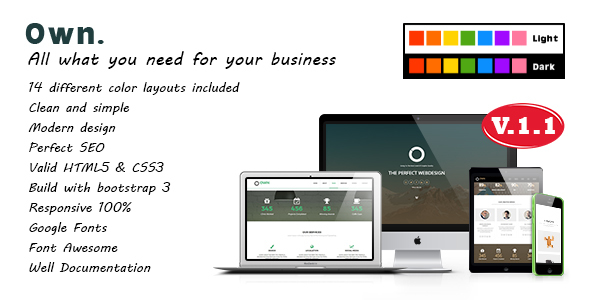Own - Multipurpose OnePage Template by AbharWork