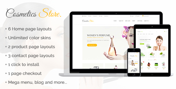 Cosmetics Store - Specific Prestashop Theme for cosmetics, Health and Beauty Stores - Health & Beauty PrestaShop