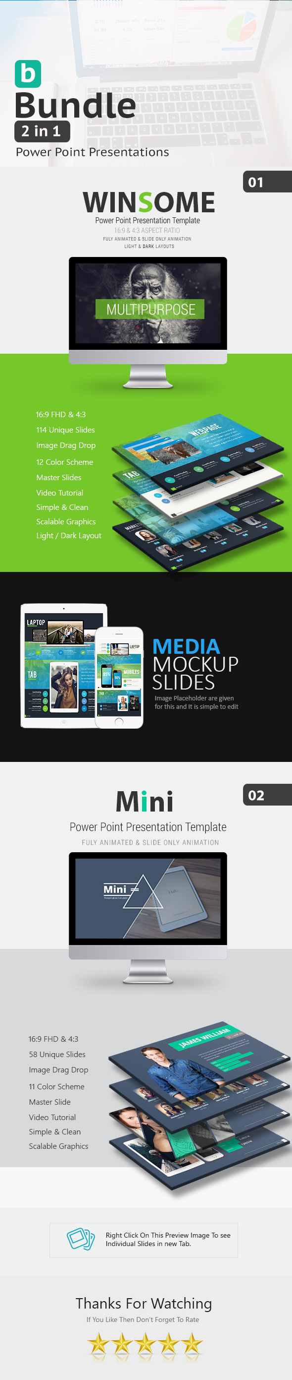 C Bundle 2 in 1 Power Point Presentation - Business PowerPoint Templates