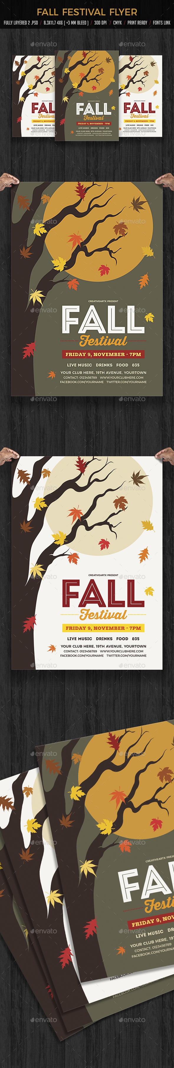 Fall Festival Flyer Template - Events Flyers