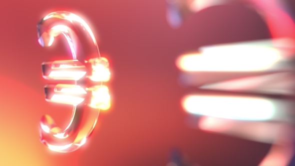 Moving Glass Euro Signs alt