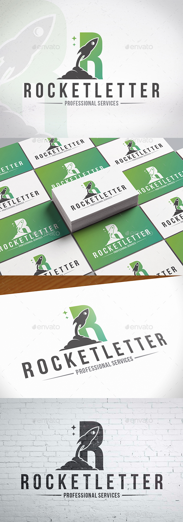 Rocket Letter R Logotype - Letters Logo Templates