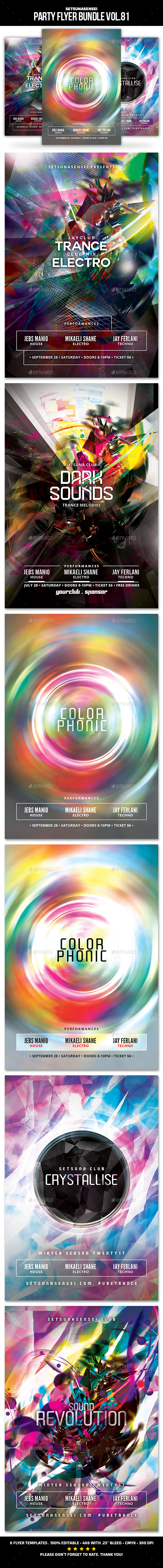 Party Flyer Bundle Vol.81 - Clubs & Parties Events
