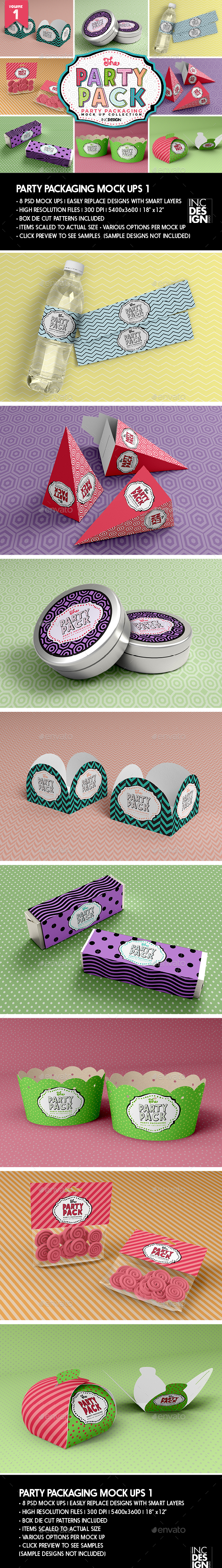 The Party Pack Packaging Mock Ups 1 - Packaging Product Mock-Ups