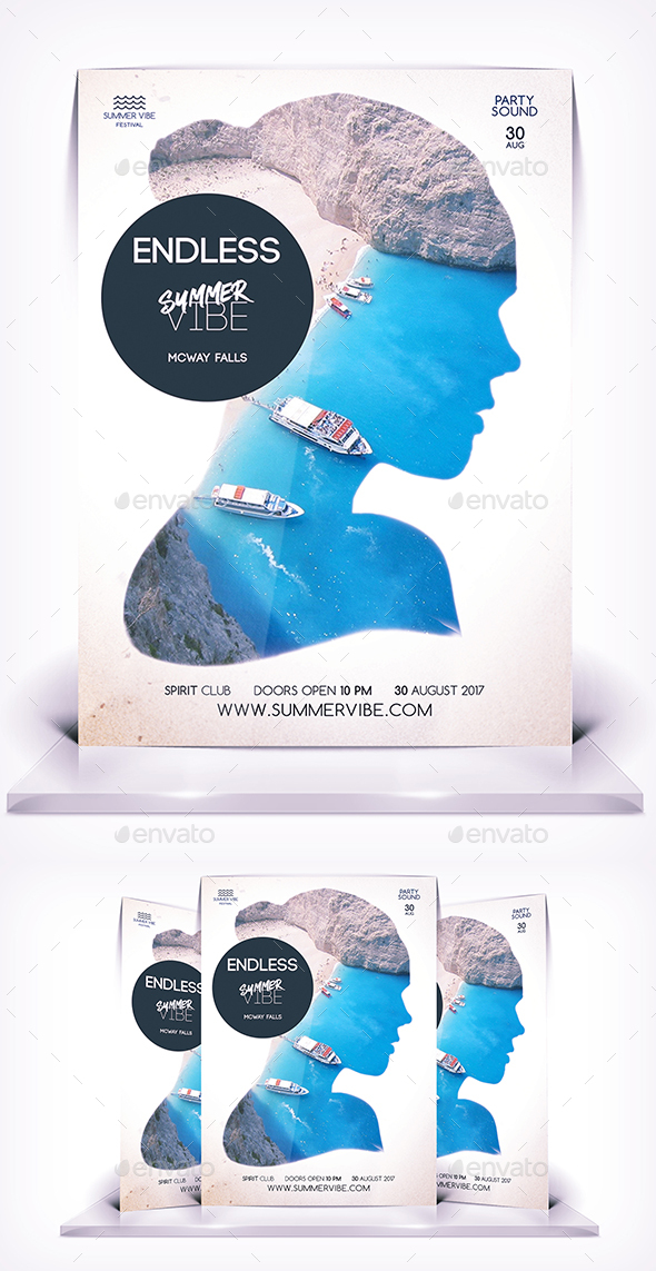 Endless Summer Vibe - Flyers Print Templates